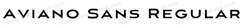 Aviano Sans Regular字体转换